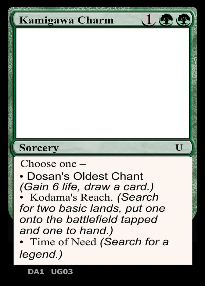 2023 Unknown Event Kamigawa Charm #UG03b uncommon card image