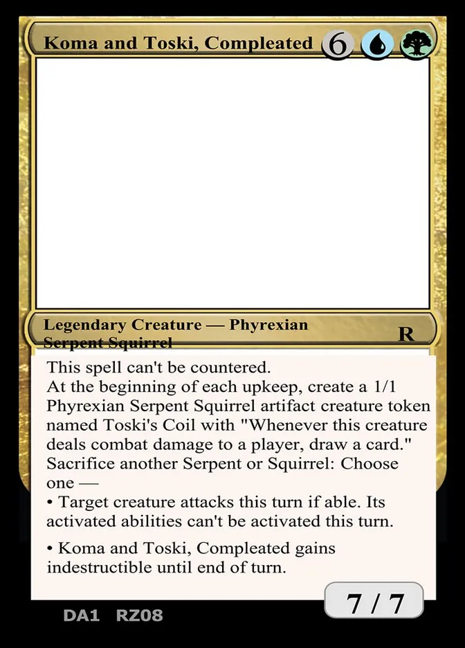 2023 Unknown Event Koma and Toski, Compleated #RZ08b rare card image