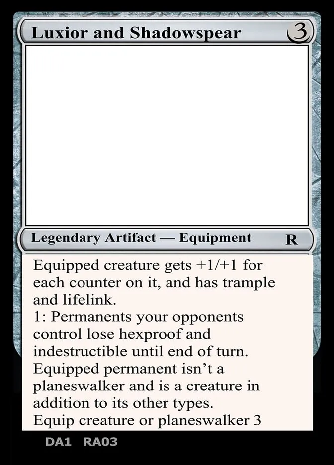 2023 Unknown Event Luxior and Shadowspear #RA03b rare card image