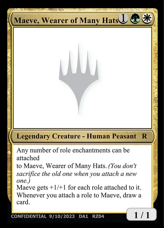 2023 Unknown Event Maeve, Wearer of Many Hats #RZ04d rare card image