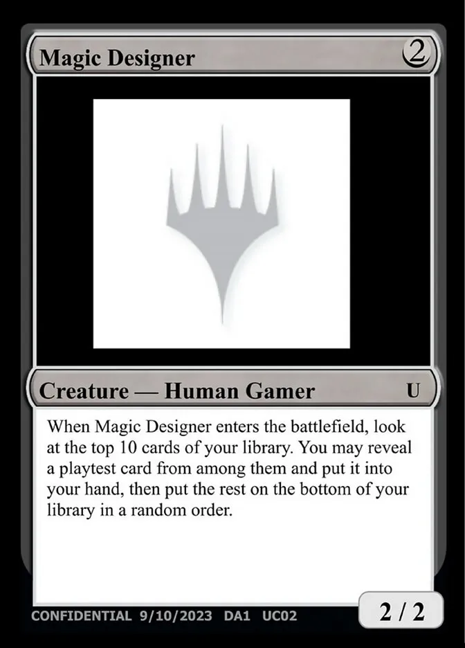 2023 Unknown Event Magic Designer uncommon #UC02 uncommon card image