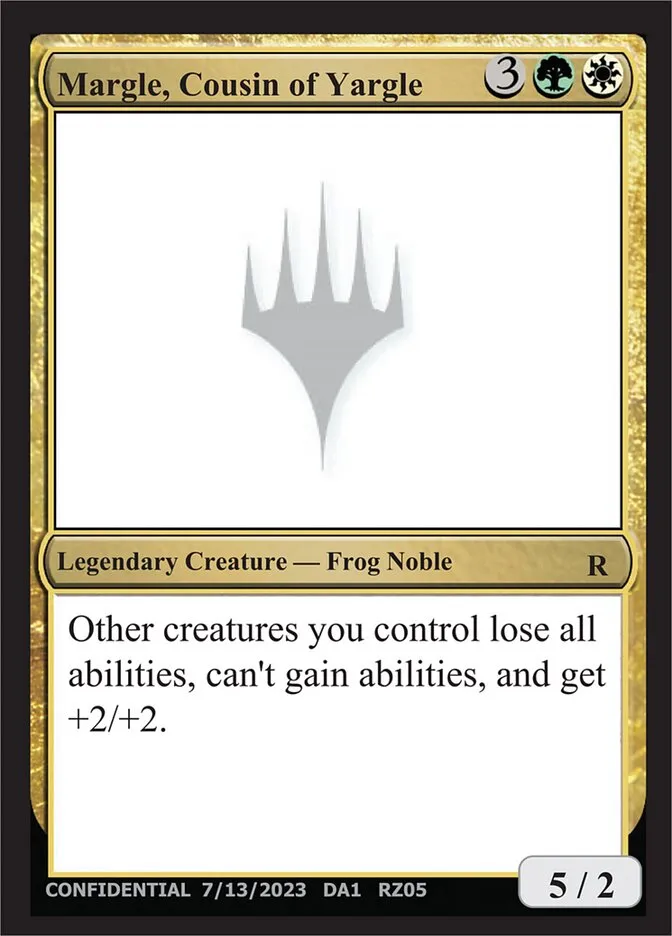 2023 Unknown Event Margle, Cousin of Yargle #RZ05b rare card image