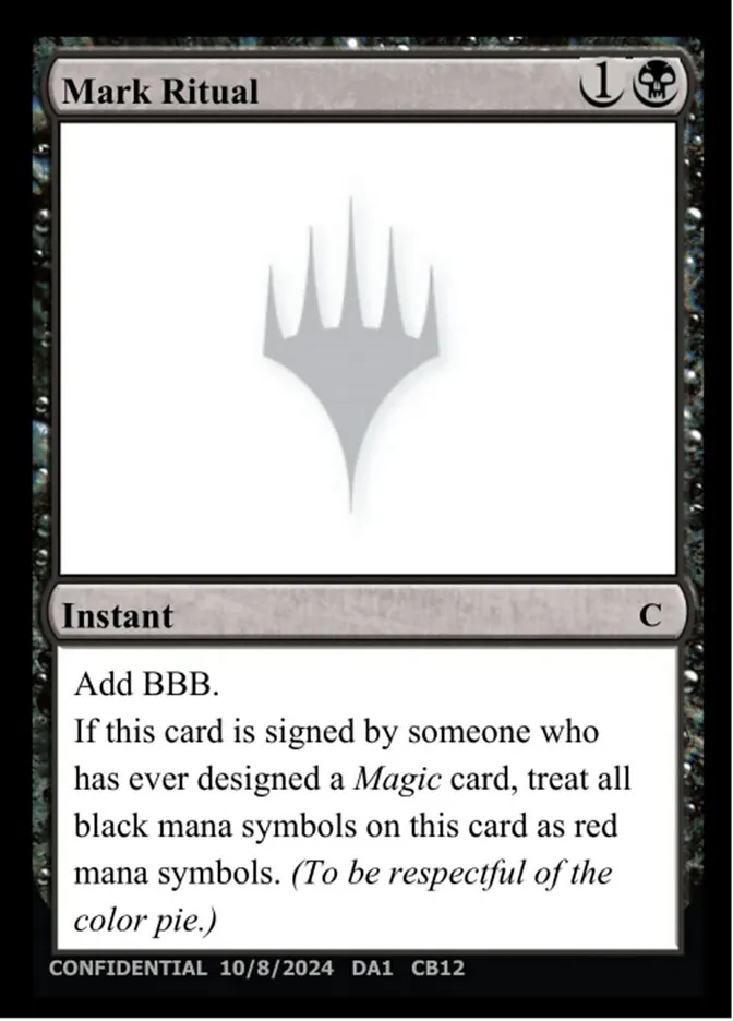2023 Unknown Event Mark Ritual common #CB12 common card image