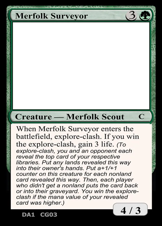 2023 Unknown Event Merfolk Surveyor #CG03d common card image