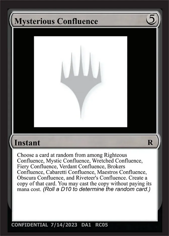 2023 Unknown Event Mysterious Confluence rare #RC05a rare card image