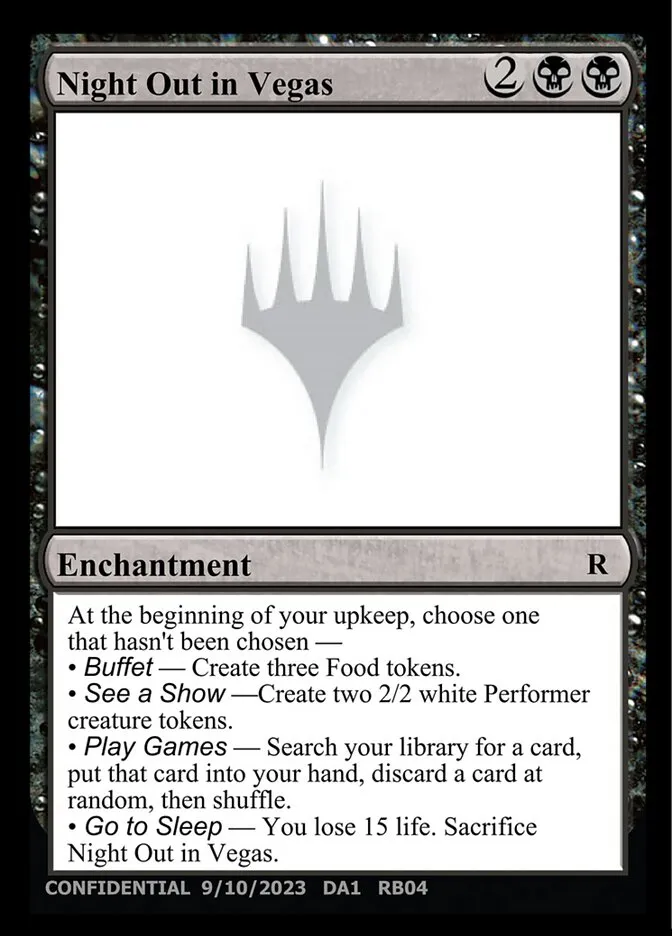 2023 Unknown Event Night Out in Vegas #RB04c rare card image