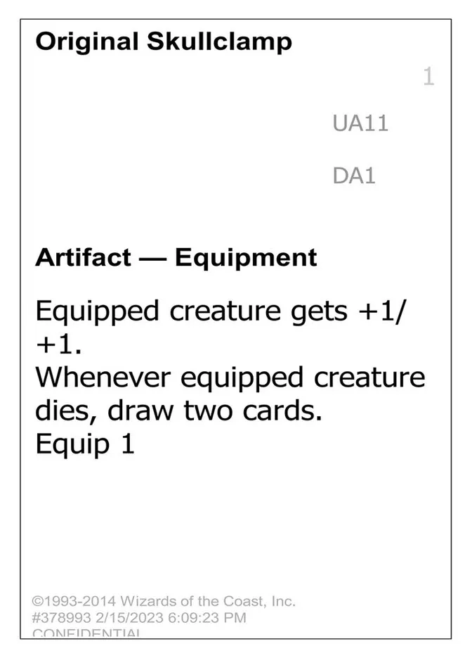 2023 Unknown Event Original Skullclamp #UA11 uncommon card image