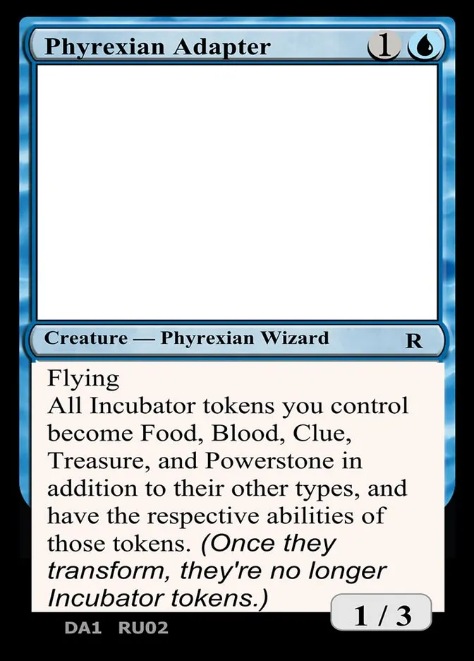 2023 Unknown Event Phyrexian Adapter rare #RU02c rare card image