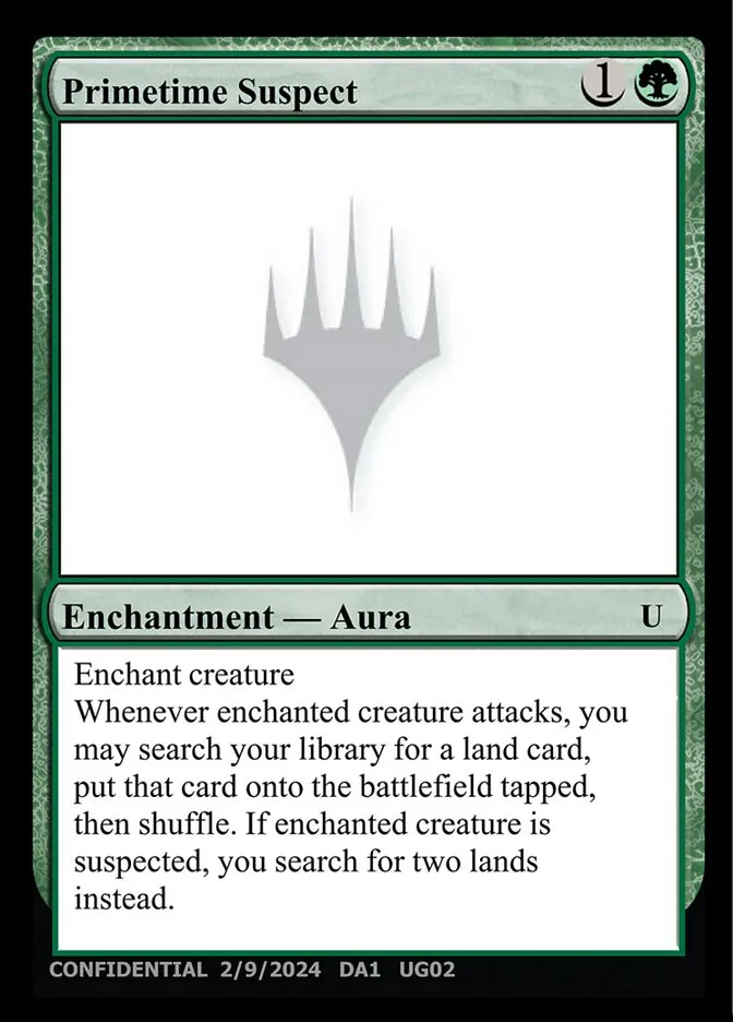 2023 Unknown Event Primetime Suspect uncommon #UG02a uncommon card image