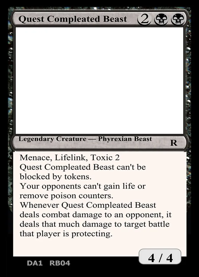 2023 Unknown Event Quest Compleated Beast rare #RB04d rare card image