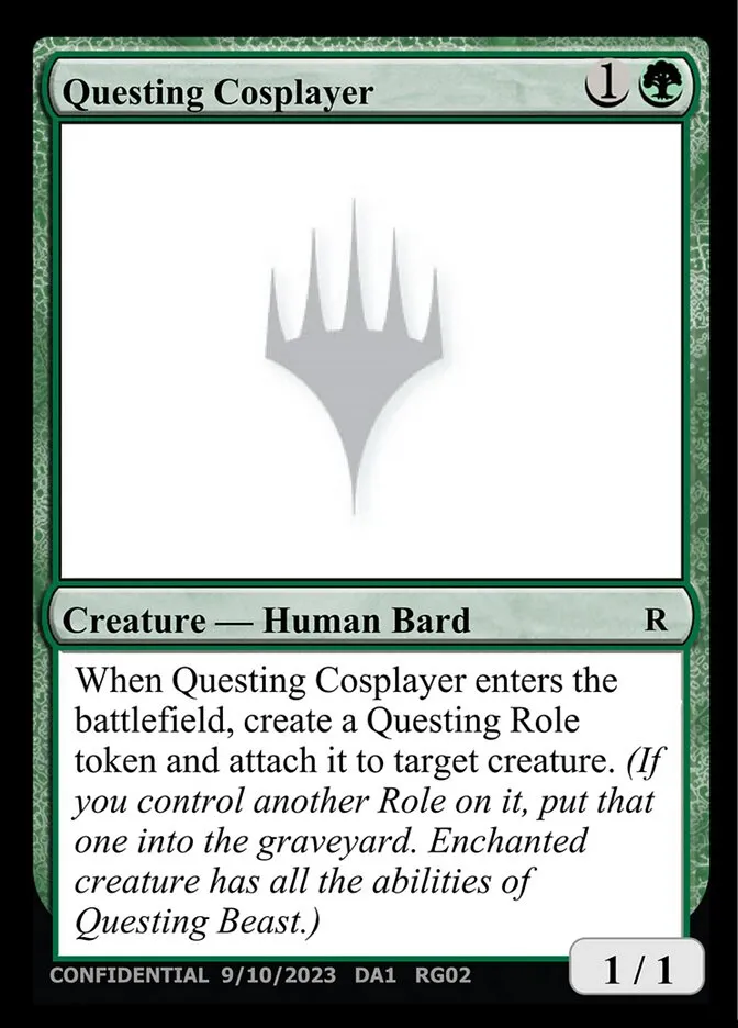 2023 Unknown Event Questing Cosplayer rare #RG02d rare card image