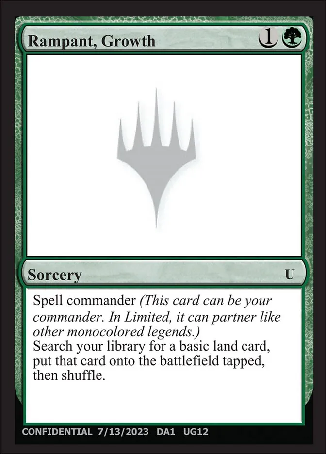 2023 Unknown Event Rampant, Growth #UG12 uncommon card image