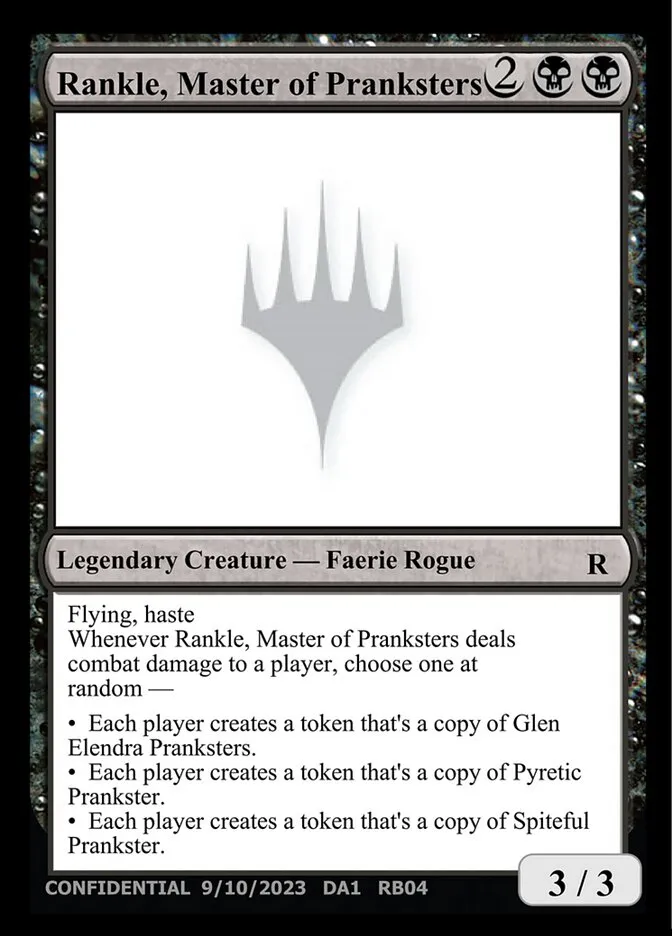 2023 Unknown Event Rankle, Master of Pranksters #RB04e rare card image