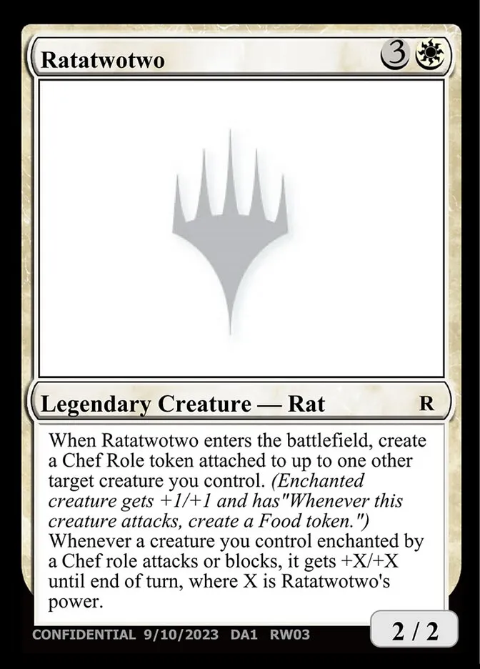 2023 Unknown Event Ratatwotwo #RW03c rare card image