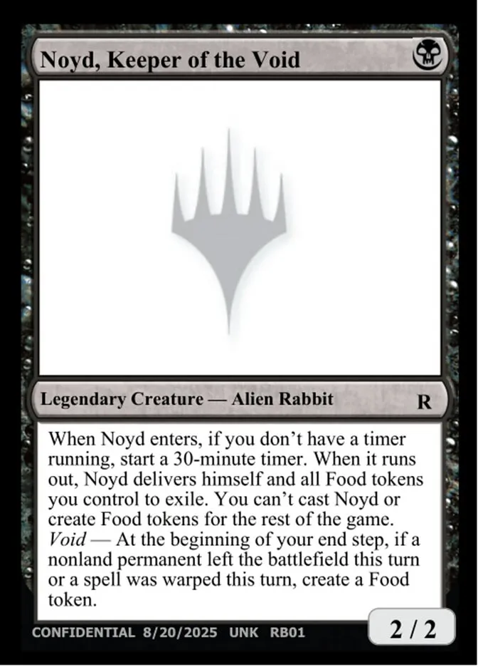 2023 Unknown Event Noyd, Keeper of the Void #RB01 rare card image