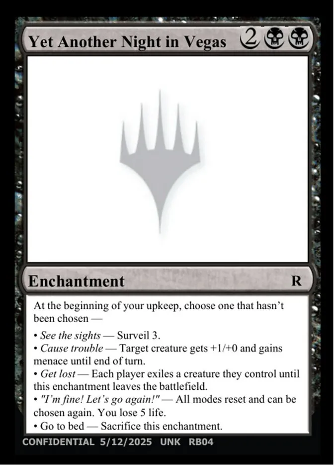 2023 Unknown Event Yet Another Night in Vegas #RB04g rare card image