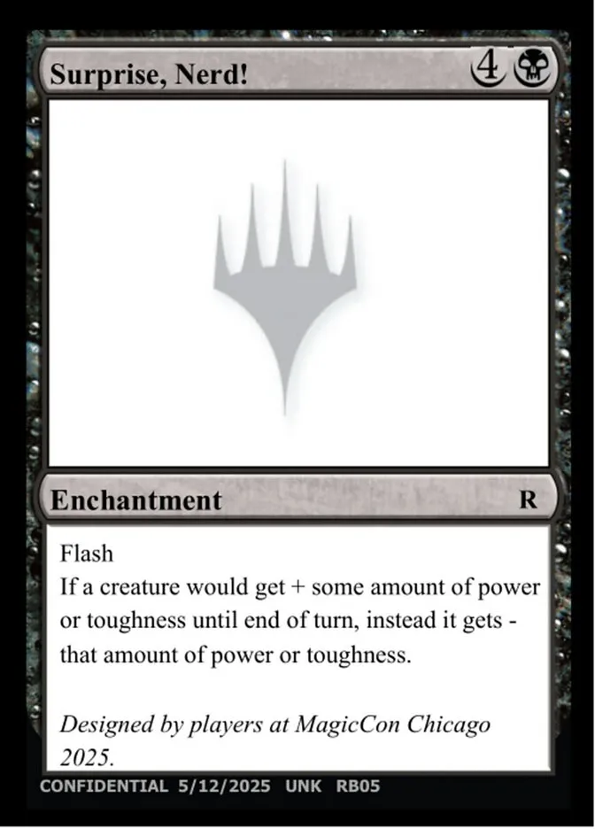 2023 Unknown Event Surprise, Nerd! rare #RB05b rare card image