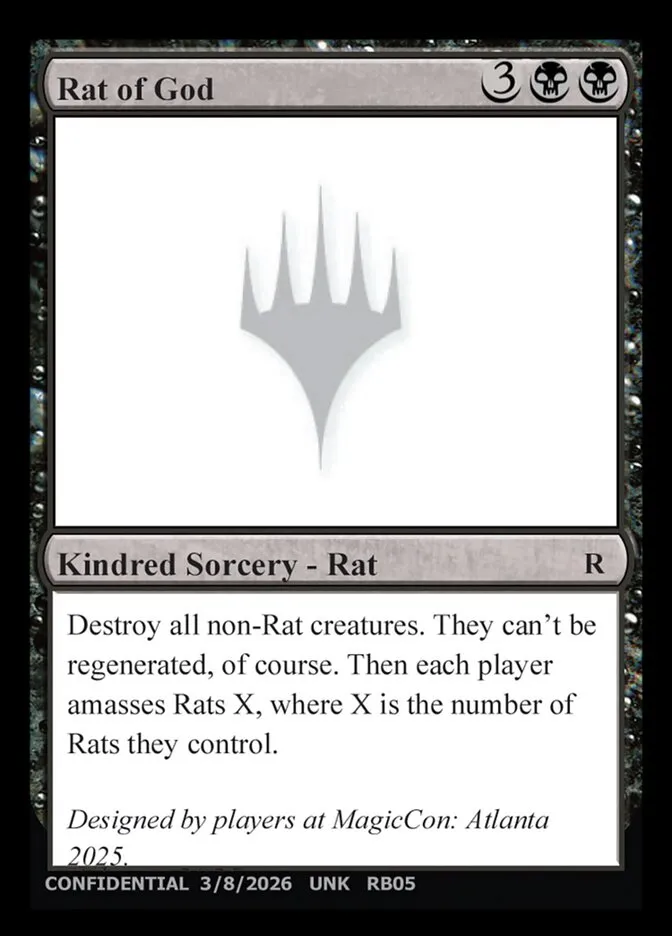 2023 Unknown Event Rat of God #RB05d rare card image