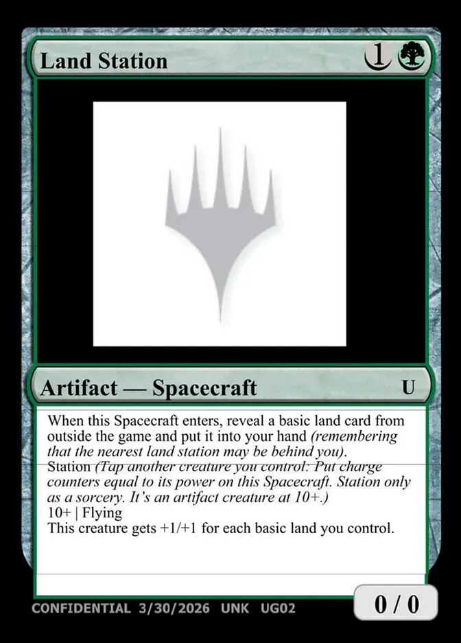 2023 Unknown Event Land Station #RG02e rare card image