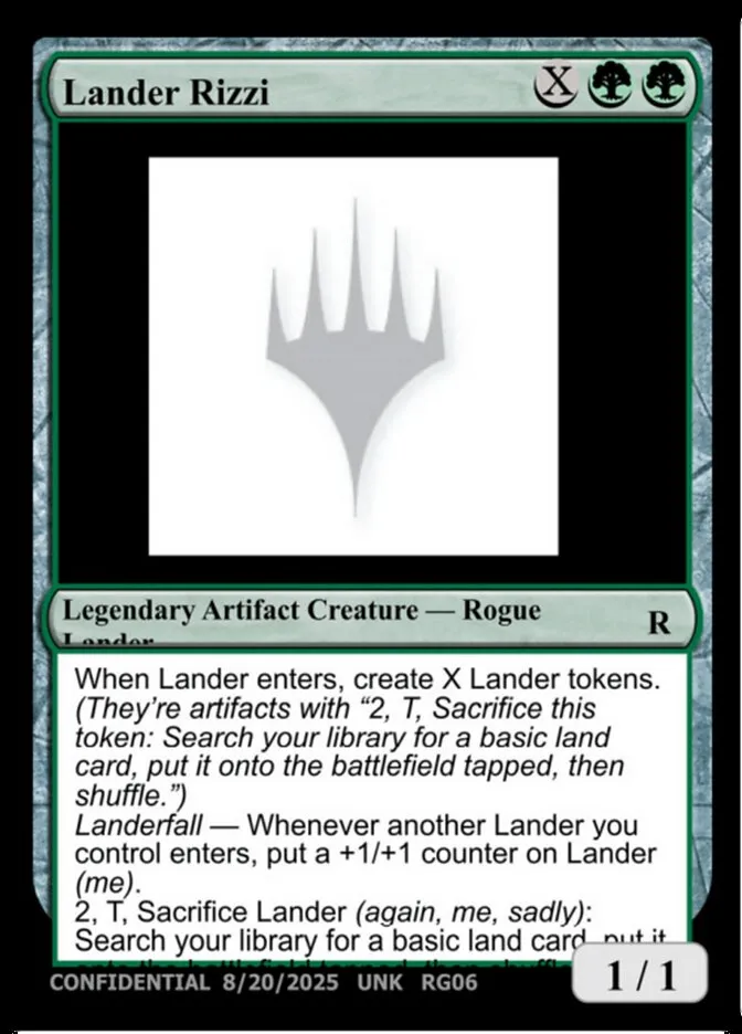 2023 Unknown Event Lander Rizzi rare #RG06c rare card image