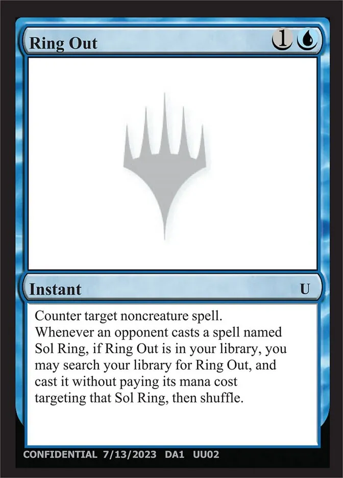 2023 Unknown Event Ring Out #UU02b uncommon card image