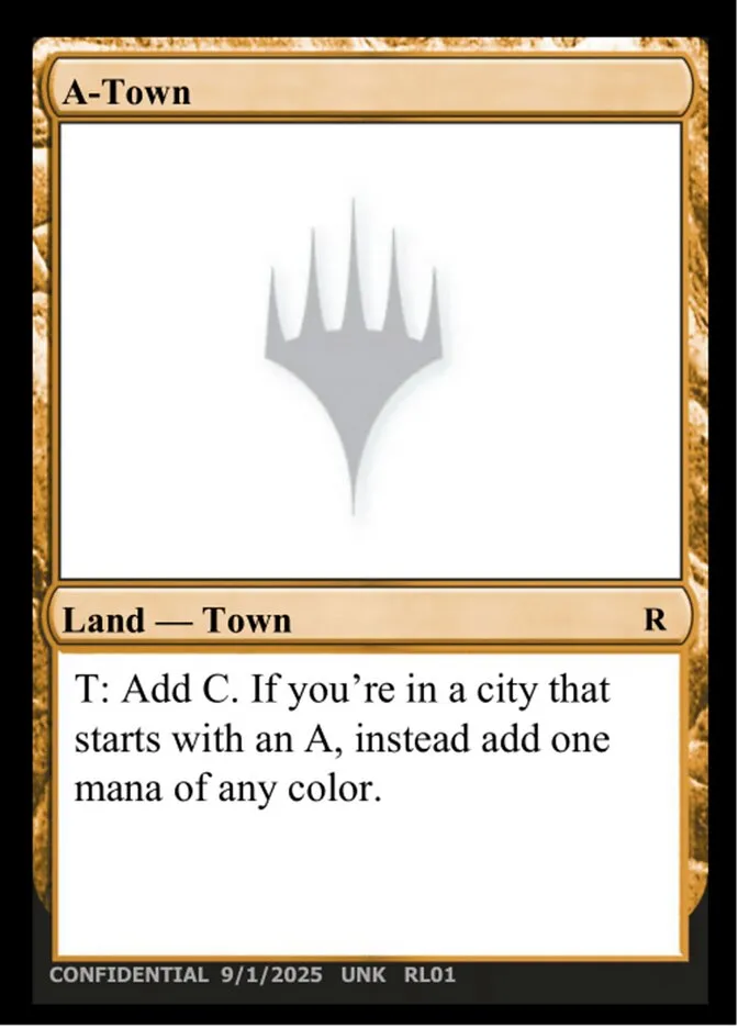 2023 Unknown Event A-Town rare #RL01e rare card image