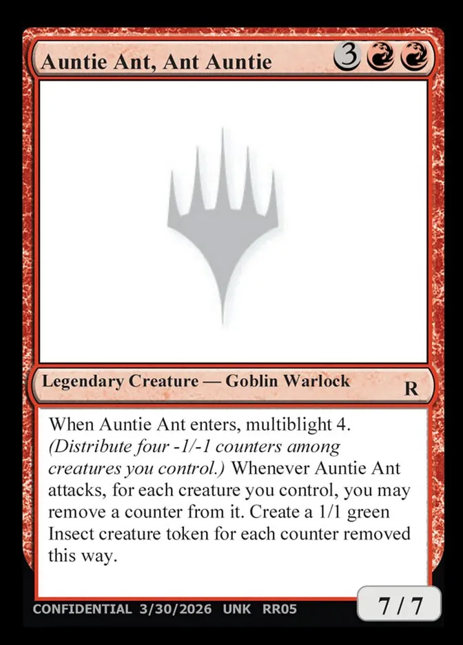 2023 Unknown Event Auntie Ant, Ant Auntie #RR05a rare card image