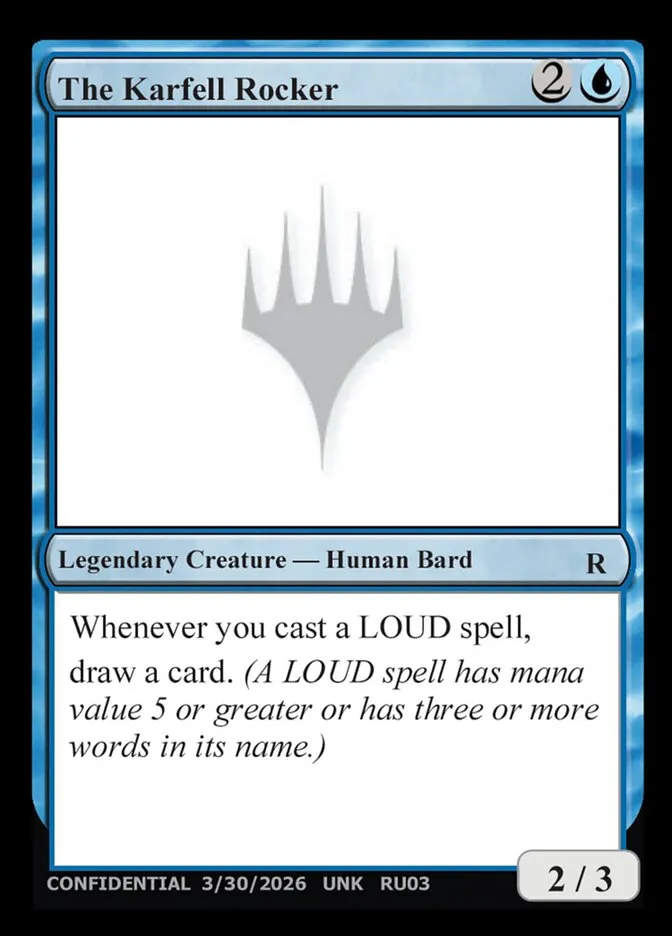 2023 Unknown Event The Karfell Rocker #RU03 rare card image