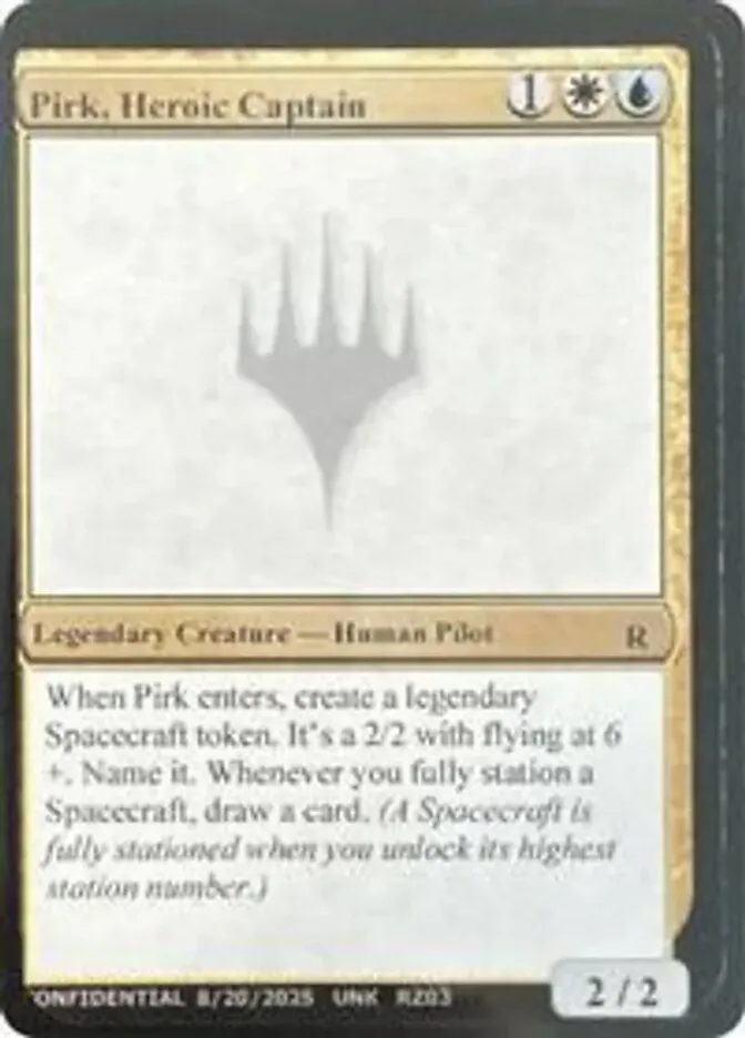 2023 Unknown Event Pirk, Heroic Captain #RZ03n rare card image