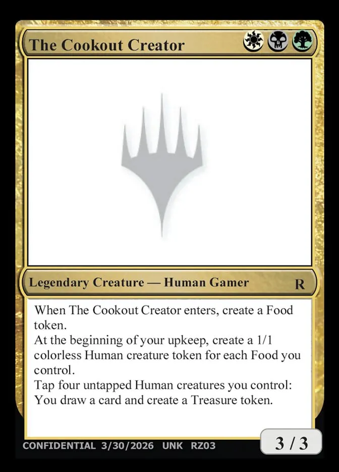 2023 Unknown Event The Cookout Creator #RZ03p rare card image