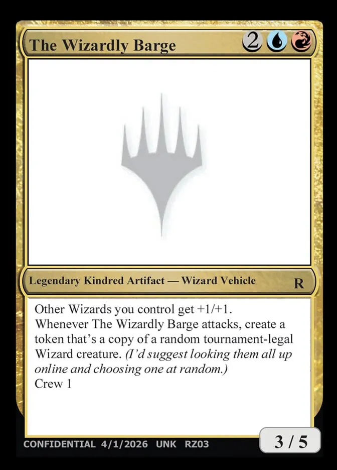 2023 Unknown Event The Wizardly Barge #RZ03r rare card image