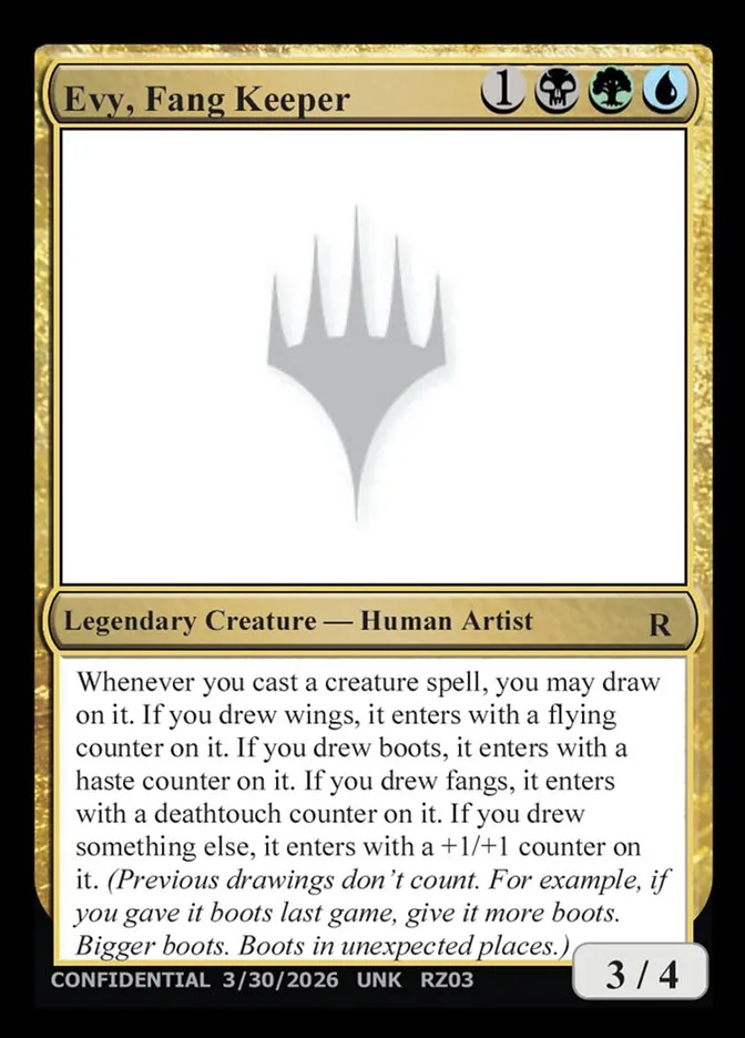 2023 Unknown Event Evy, Fang Keeper #RZ03s rare card image