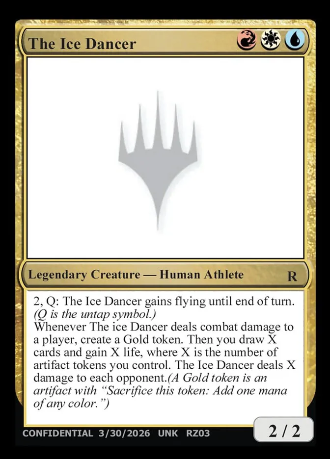 2023 Unknown Event The Ice Dancer #RZ03t rare card image