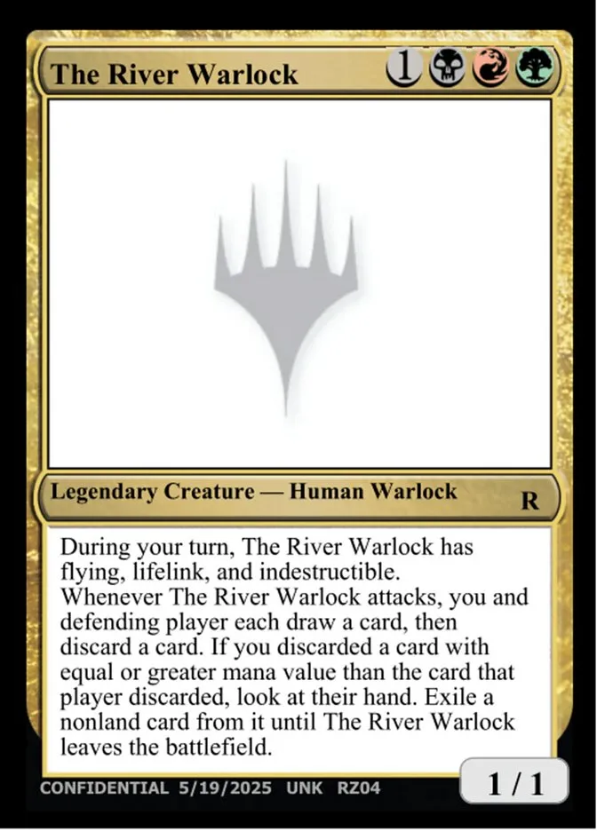 2023 Unknown Event The River Warlock #RZ04 rare card image