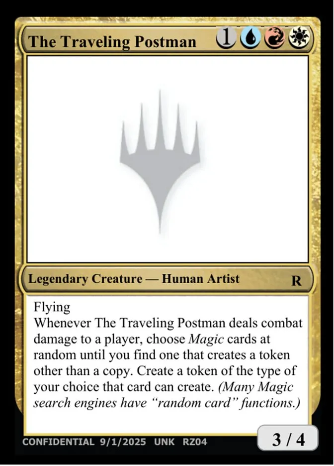 2023 Unknown Event The Traveling Postman #RZ04t rare card image
