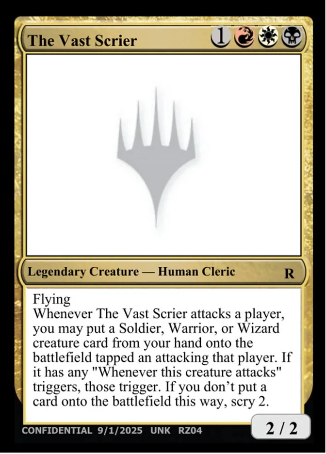 2023 Unknown Event The Vast Scrier #RZ04u rare card image