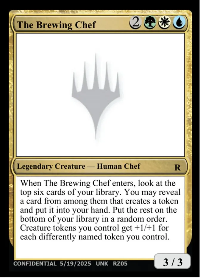 2023 Unknown Event The Brewing Chef #RZ05 rare card image