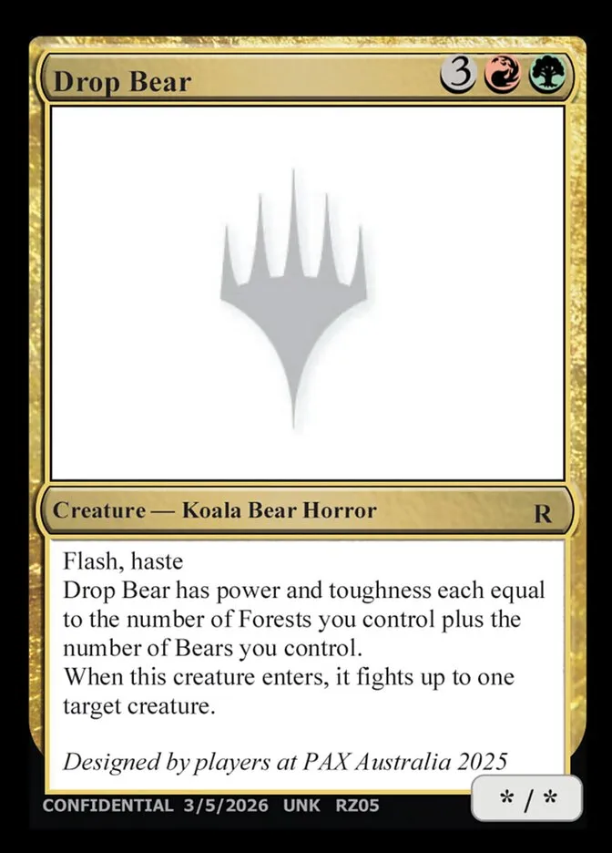 2023 Unknown Event Drop Bear #RZ05n rare card image