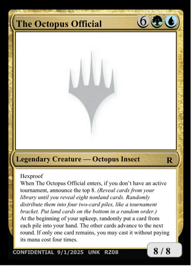 2023 Unknown Event The Octopus Official #RZ08 rare card image
