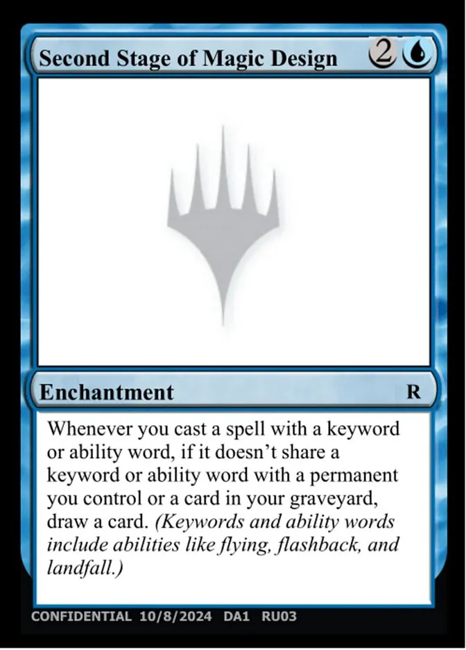 2023 Unknown Event Second Stage of Magic Design #RU03d rare card image
