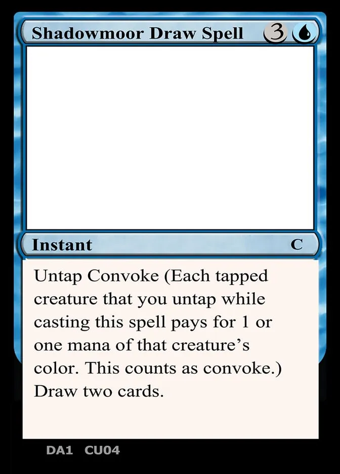 2023 Unknown Event Shadowmoor Draw Spell common #CU04b common card image