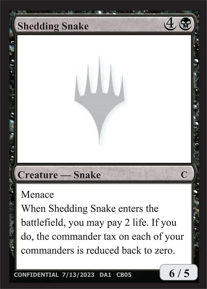 2023 Unknown Event Shedding Snake common #CB05 common card image