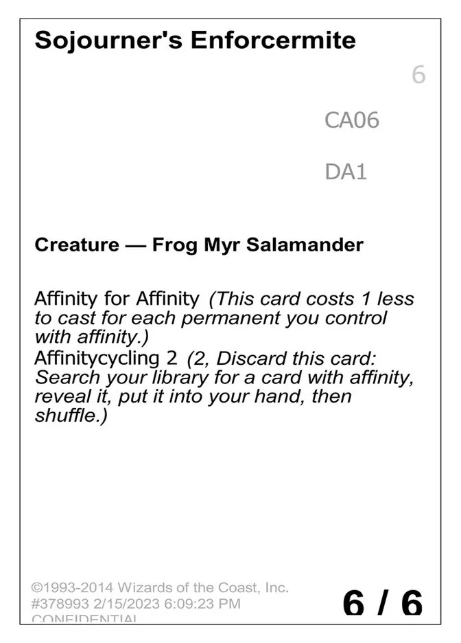 2023 Unknown Event Sojourner's Enforcermite common #CA06b common card image