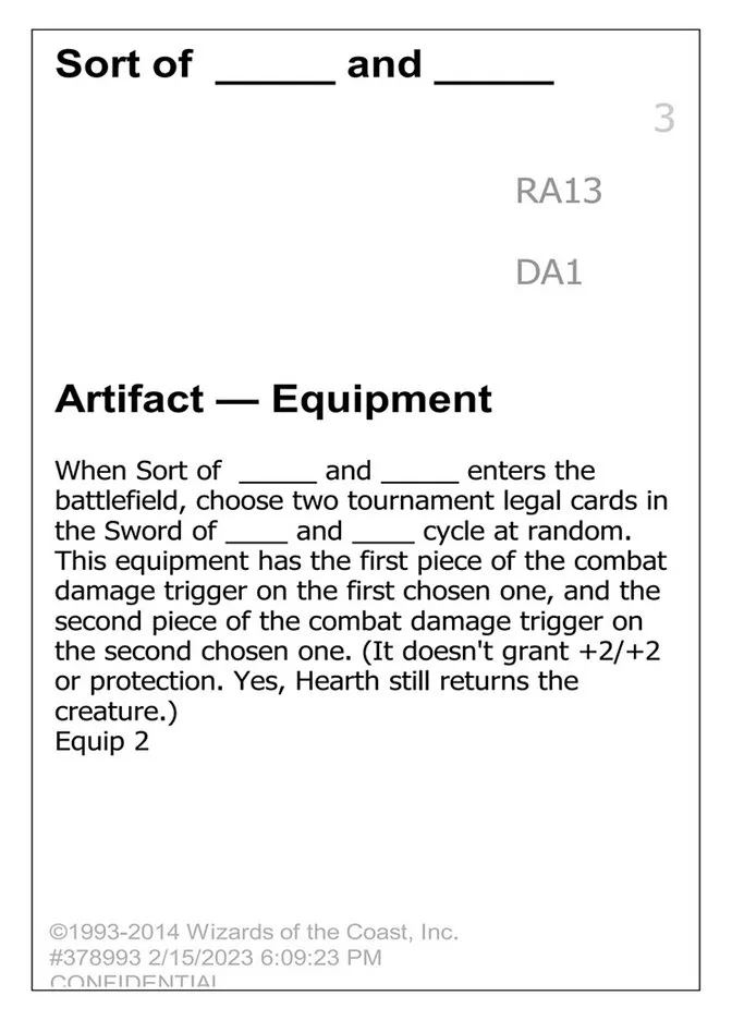 2023 Unknown Event Sort of _____ and _____ #RA13 rare card image