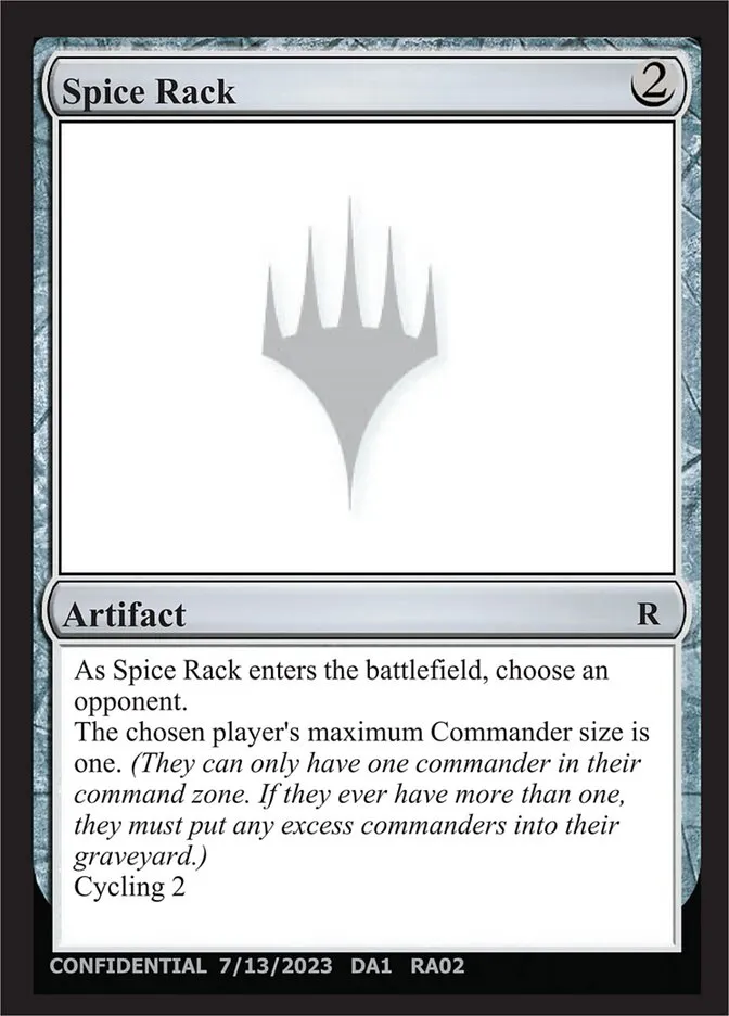 2023 Unknown Event Spice Rack rare #RA02d rare card image