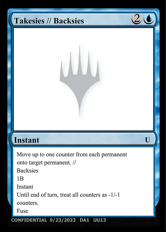 2023 Unknown Event Takesies // Backsies uncommon #UU13 uncommon card image