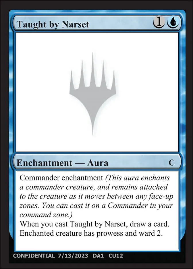 2023 Unknown Event Taught by Narset common #CU12b common card image