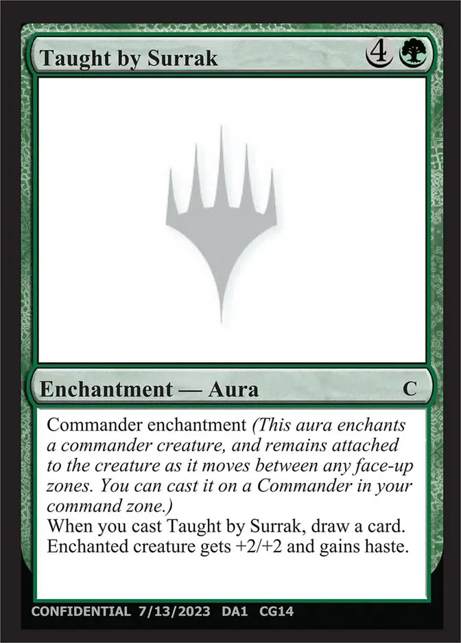 2023 Unknown Event Taught by Surrak common #CG14 common card image