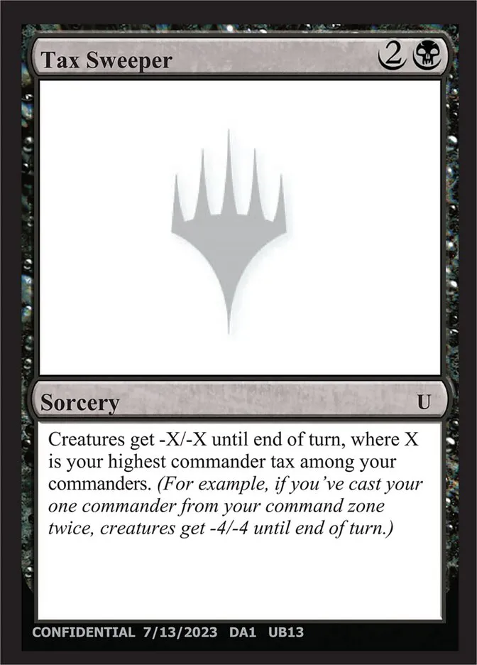 2023 Unknown Event Tax Sweeper uncommon #UU14b uncommon card image