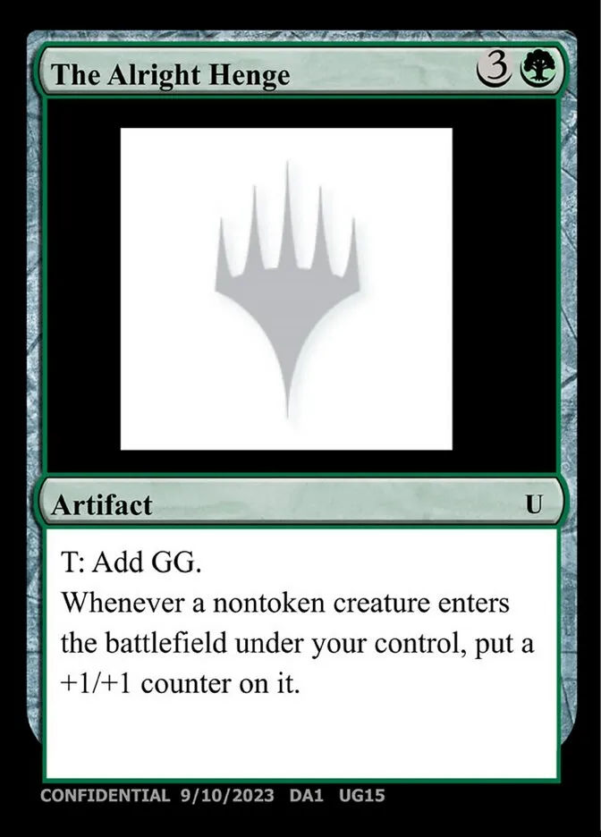 2023 Unknown Event The Alright Henge #UG15 uncommon card image